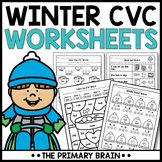 Winter CVC Words Worksheets | Phonics Centers and Activities