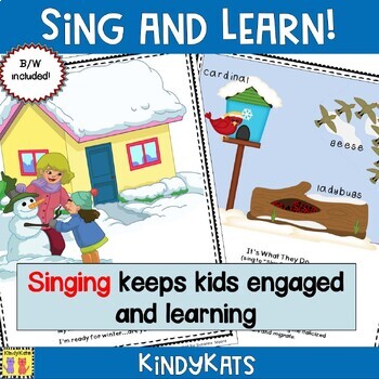 Download Animals In Winter: Songs & Rhymes by KindyKats | TpT