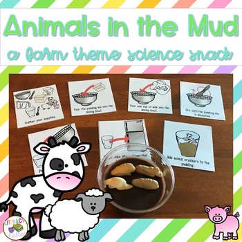 Preview of Animals in the Mud {a farm unit science and how to writing activity}