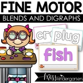 Blends and Digraphs Playdough Mats | Fine Motor Skills Activities