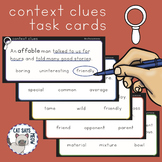 Context Clues Task Cards with Answer Choices (field of 3)