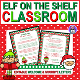 Christmas Elf Arrival Welcome and Goodbye Letter for Class