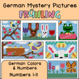 GERMAN SPRING Color By Number Mystery Pictures for Frühling