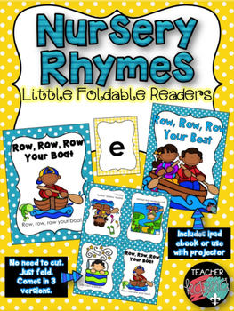 Preview of Little Foldable Readers Nursery Rhymes ~ ipad ebook ~ Intervention RTI