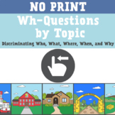 NO PRINT/Digital Wh-Questions by Topic: Discriminating Wh-