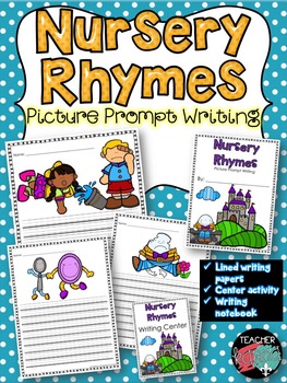 Preview of Nursery Rhymes Picture Prompt Writing ~ Intervention RTI