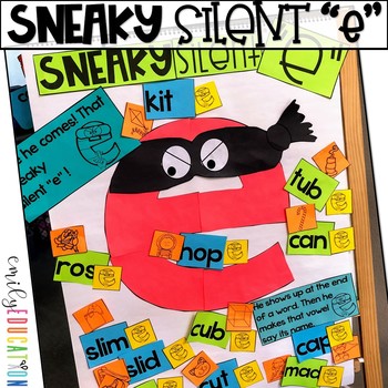 Preview of Silent E Anchor Chart Silent E Activities Worksheets