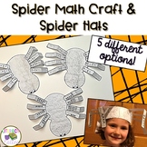 Spider Math Halloween Craft & Hats  {counting, addition, s