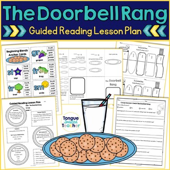 Preview of The Doorbell Rang by Pat Hutchins Guided Reading Lesson Plan Level J