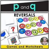 p and q worksheets and games