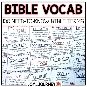Preview of Bible Vocabulary: 100 Terms to Know