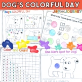 Dog's Colorful Day Activities