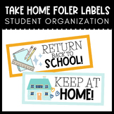 Take Home Folder Labels