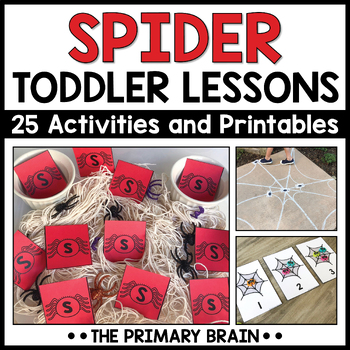 Preview of Spider Theme Toddler Activities & Lesson Plans | Tot School Preschool Curriculum