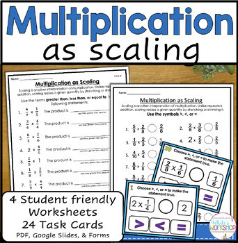 5.NF.5 Multiplication as Scaling by White's Workshop | TpT