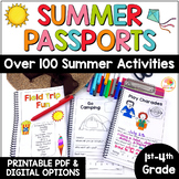 Summer Passport Activity Booklets with Digital Option