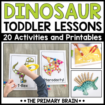 Preview of Dinosaur Theme Toddler Activities | Preschool Curriculum and Lesson Plans