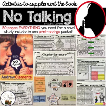 Preview of No Talking by Andrew Clements