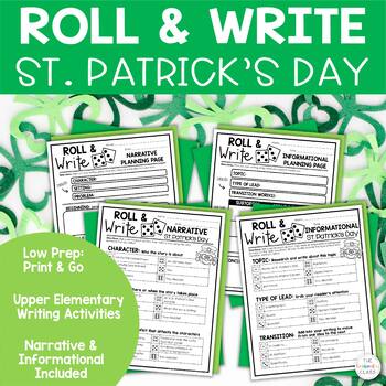Preview of St. Patrick's Day Writing Center Activity: Roll & Write