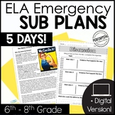 Middle School ELA Curriculum | Emergency Sub Plans for 6th