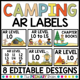 Accelerated Reader EDITABLE Bin Labels | Camping Theme