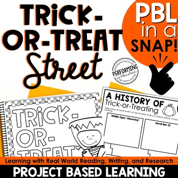 Preview of Halloween Project Based Learning | Trick or Treat Street | Halloween Math