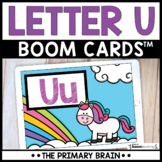 Letter U Digital Alphabet Boom Cards™ | Name & Sound Recognition