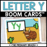 Letter Y Digital Alphabet Boom Cards™ | Name & Sound Recognition