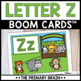 Letter Z Digital Alphabet Boom Cards™ | Name & Sound Recognition