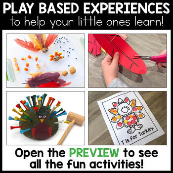 Turkey Toddler Activities | Thanksgiving Lesson Plans Fall Preschool  Curriculum