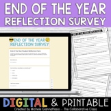 End of the Year Student Reflection Survey | Print + Digital