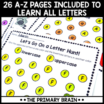 Dot Marker Letter Worksheets Distance Learning By The Primary Brain