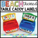 Beach Themed Table Caddy Labels
