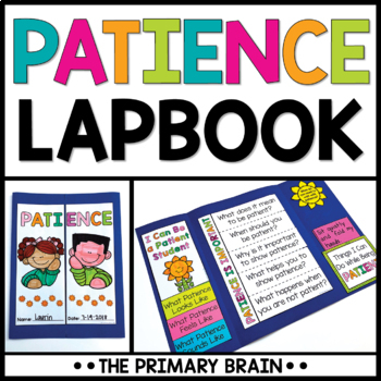Preview of Patience Lapbook Activity | Character Education Lesson