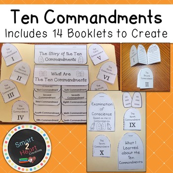 Ten Commandments Lapbook - Interactive Notebook - Catholic | TpT