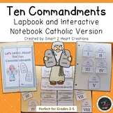Ten Commandments Lapbook - Interactive Notebook - Catholic
