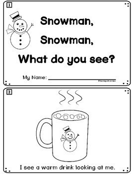 Winter Emergent Reader + Matching Activities By Teaching With Jen Rece