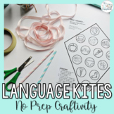Language Goals for Speech Therapy- Language Kites- No Prep