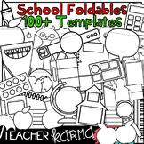 100+ SCHOOL Foldables, Interactives & Flip Book TEMPLATES