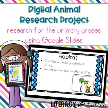 Preview of Digital Learning: Animal Research Project and Report {Distance Learning}