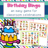 Birthday Bingo: an easy classroom birthday activity