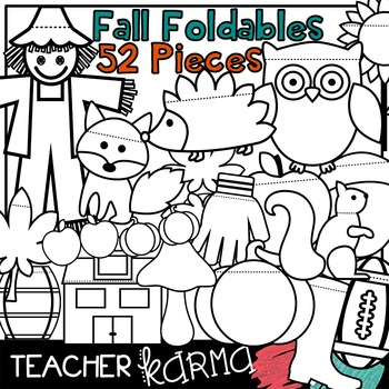 Preview of Fall Foldables, Interactives & Flip Book TEMPLATES