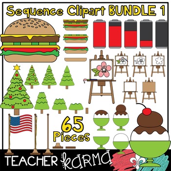 Sequence Clipart BUNDLE 1 * Sequencing by Teacher Karma | TpT