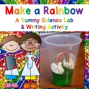 Preview of Rainbow Jell-o Science Experiment & How To Writing: St. Patrick's Day Activities