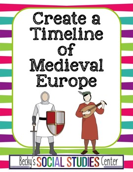 Preview of Middle Ages Medieval Europe Timeline Activity