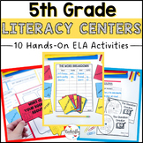 5th Grade Literacy Centers | Word Work Big Kids Literacy Stations