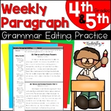 Weekly Paragraph Editing Grammar Spiral Review Proofreadin