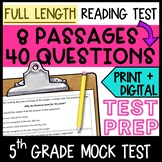 Preview of 5th Grade FULL LENGTH READING MOCK TEST