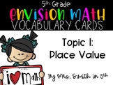 (5th Grade) Envision Math Vocabulary Posters: Topic 1