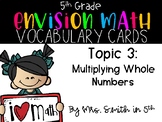 (5th Grade) Envision Math Vocabulary Posters: Topic 3